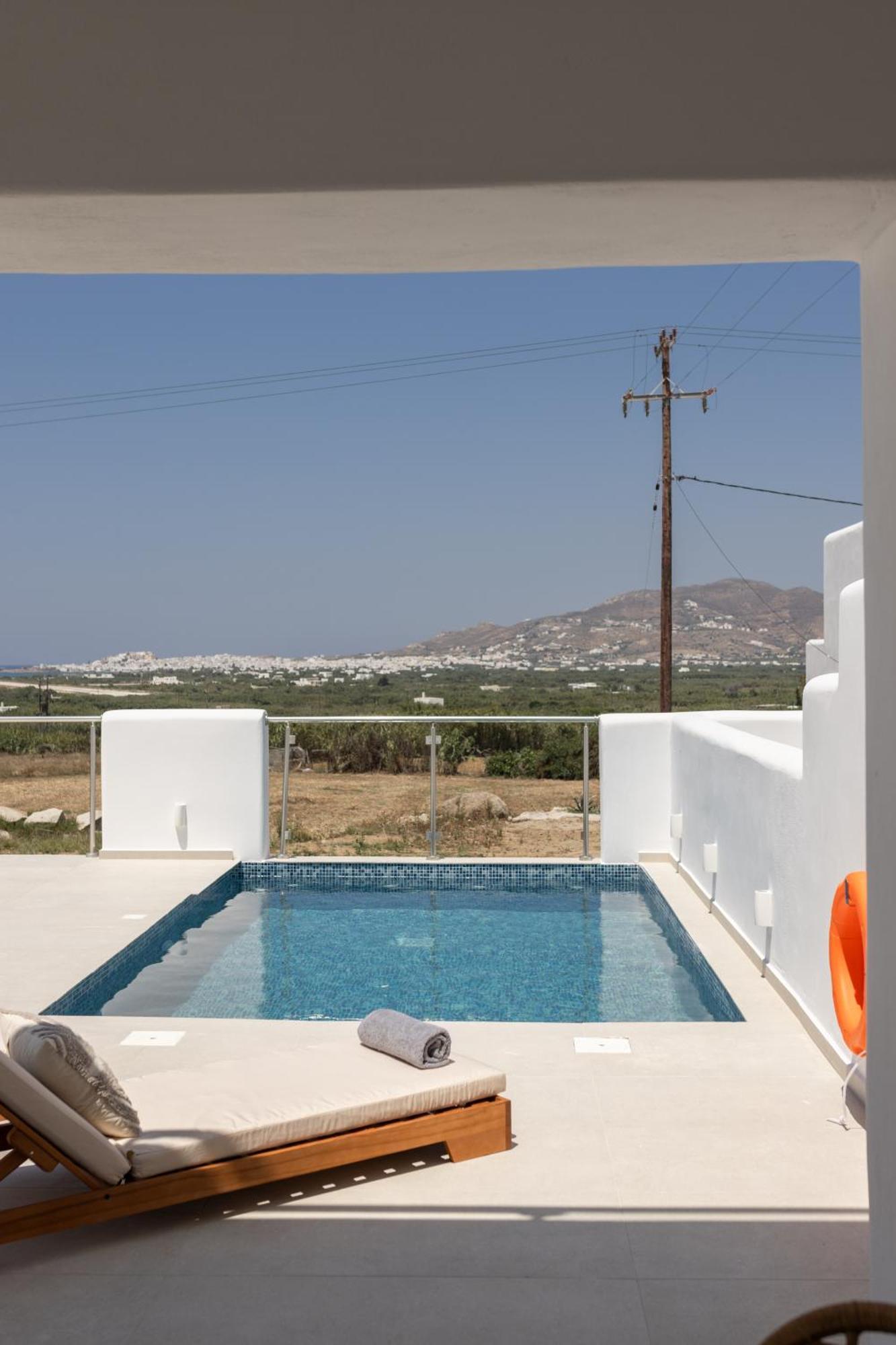 Aeron Villas And Suites Naxos Agia Anna  エクステリア 写真